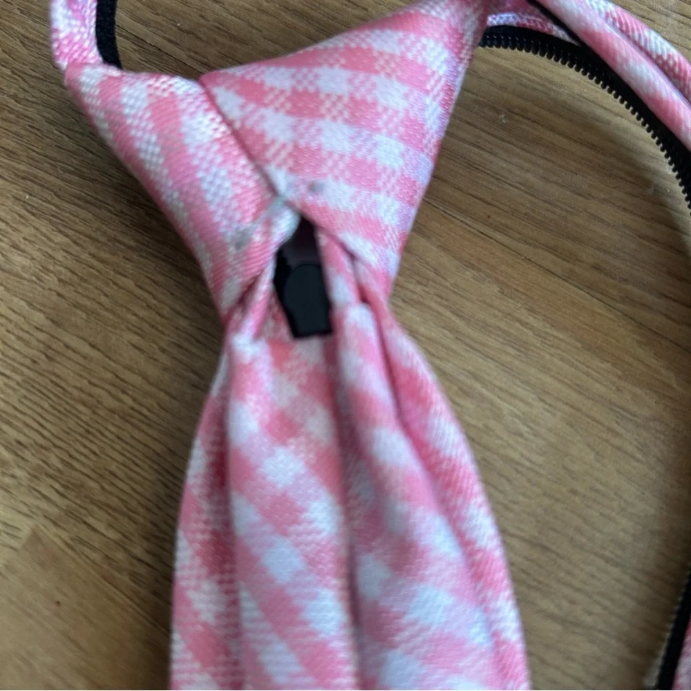 Tommy Hilfiger Pink Checkered Tie for kids boys